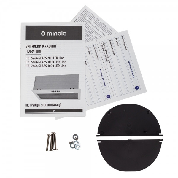 Фото - Вытяжка встраиваемая Minola HBI 7664 WH GLASS 1000 LED Line