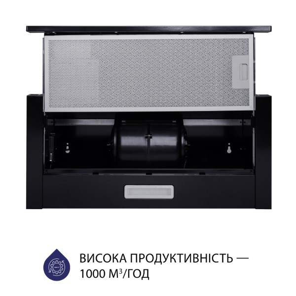 Фото - Витяжка вбудована Minola HTL 6614 BL 1000 LED