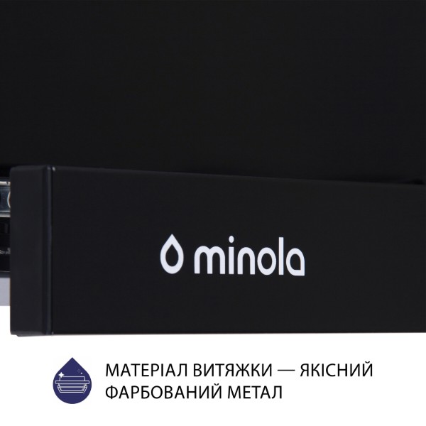 Фото - Витяжка вбудована Minola HTL 6614 BL 1000 LED
