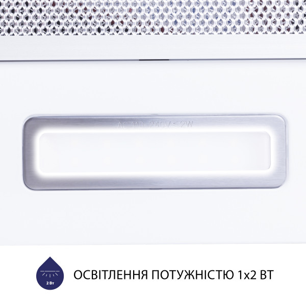Фото - Витяжка вбудована Minola HTL 6614 WH 1000 LED