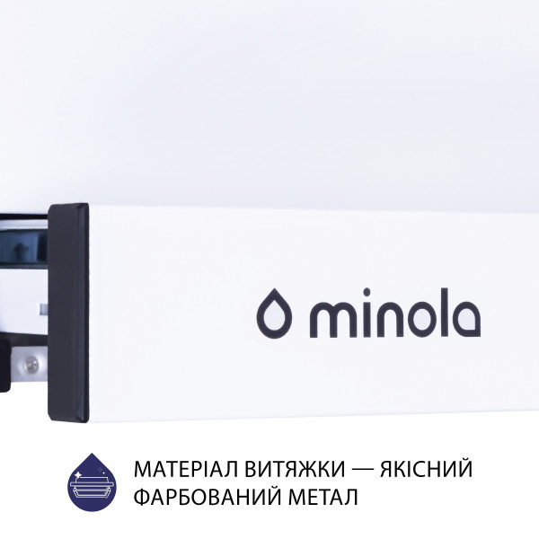 Фото - Витяжка вбудована Minola HTL 6614 WH 1000 LED