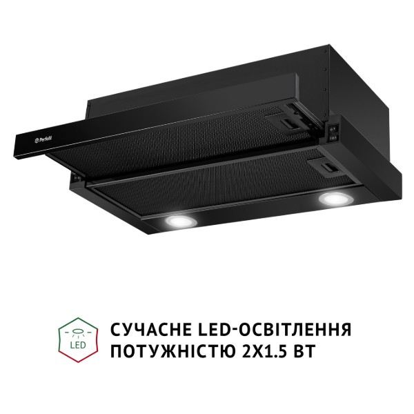 Фото - Вытяжка встраиваемая Perfelli TL 6212 Full BL 700 LED