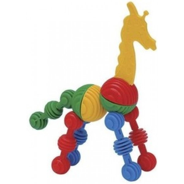 Фото - Пластиковий конструктор для малюків Wader Funny Blocks (41830)