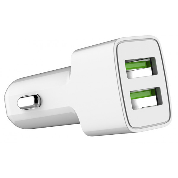 Фото - Автомобільний зарядний пристрій Colorway AutoID (2USB 2.4A) White (CW-CHA009-WT)