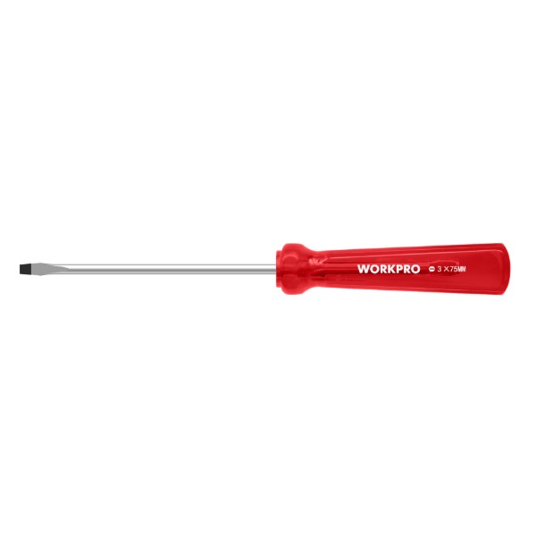 Фото - Отвертка WORKPRO SL3x75мм DYI (W021353)