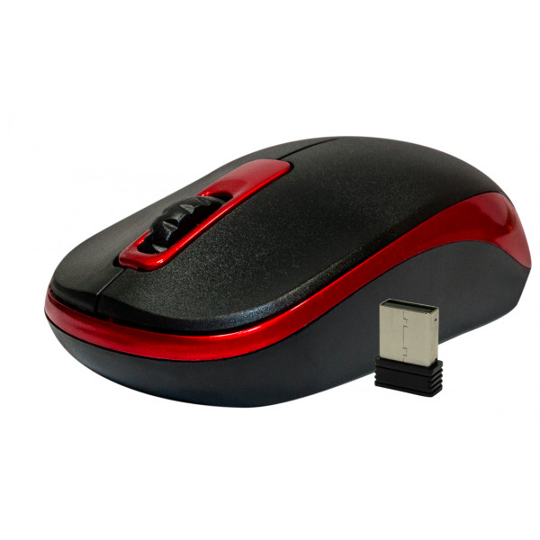 Фото - Миша бездротова Frime FWMO-220ВR Black/Red