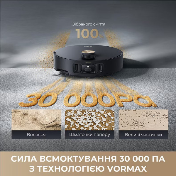 Фото - Робот-пилосос миючий Dreame Aqua 10 Roller Black (RLH31CE-BL)