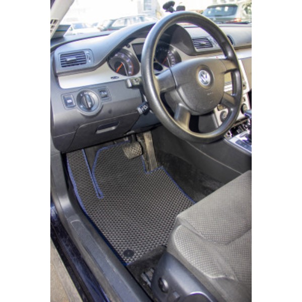Фото - Коврики из экокожи в салон авто передние EVAtech для Passat (B6) (with armrest) Volkswagen 2005-2010 6 поколение Sedan EU VW31277AM2TL4BBB