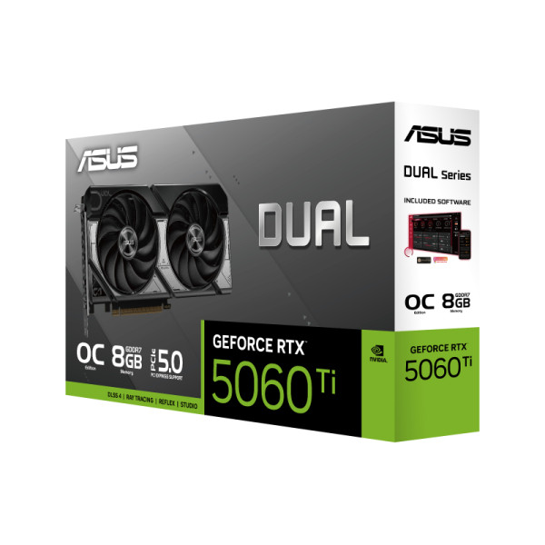 Фото - Видеокарта Asus Dual GeForce RTX 5060 Ti 8GB GDDR7 OC Edition (DUAL-RTX5060TI-O8G)