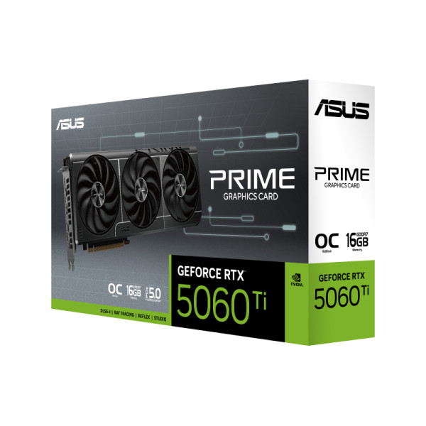 Фото - Відеокарта Asus PRIME GeForce RTX 5060 Ti 16GB GDDR7 OC Edition (PRIME-RTX5060TI-O16G)