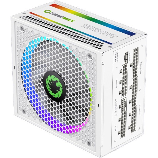 Фото - Блок питания для ПК Gamemax RGB-1300 WH (ATX3.1 PCIe5.1)