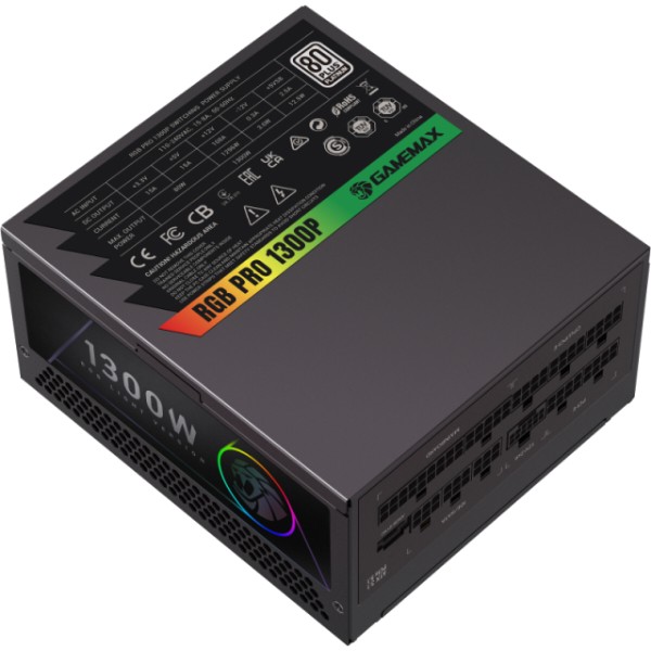 Фото - Блок живлення для ПК Gamemax RGB PRO 1300P