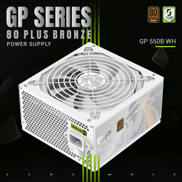 Фото - Блок живлення для ПК Gamemax GP 550B WH