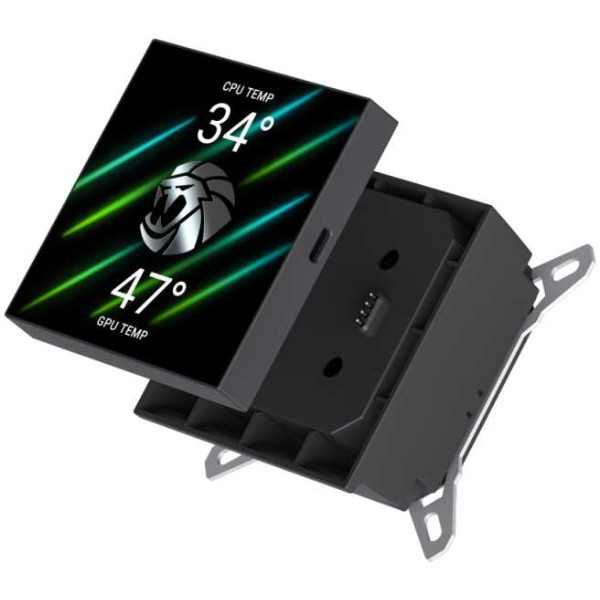 Фото - Процесорний кулер Gamemax GLACIER 360 LCD BK