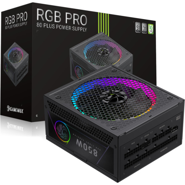 Фото - Блок живлення для ПК Gamemax RGB PRO 850G