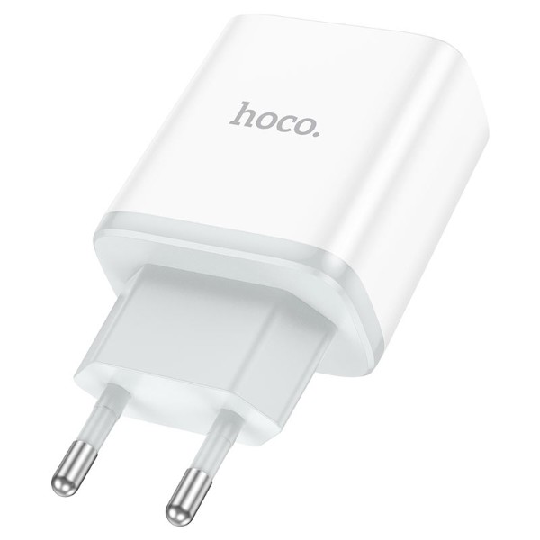 Фото - Сетевое зарядное устройство HOCO C104A Stage single port PD20W charger White (6931474782892)