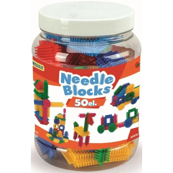 Фото - Пластиковый конструктор Wader Ёжик 50 шт. в маленькой банке (41930)