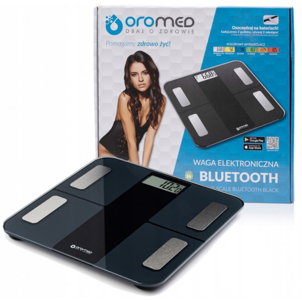 Фото - Ваги підлогові Oromed Bluetooth USB Black