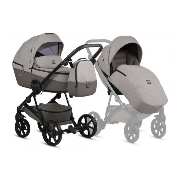 Фото - Коляска універсальна 2 в 1 Tutis VIVA5 Essential Warm Grey