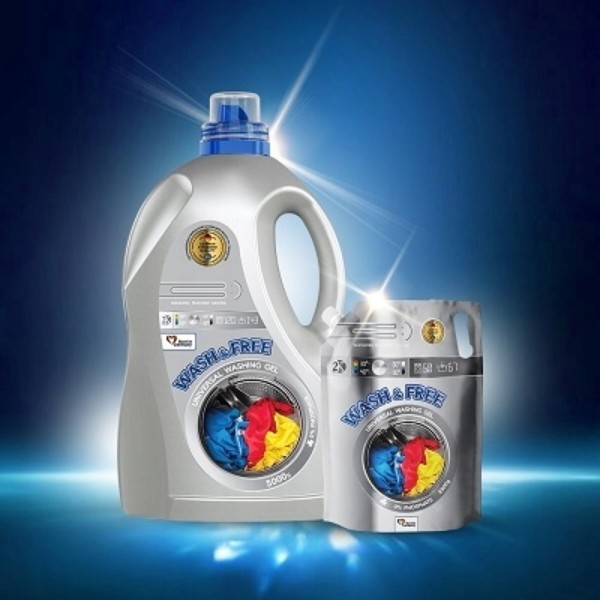 Фото - Гель для прання WASH & FREE Универсальный 2000г