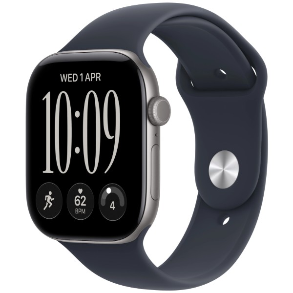 Фото - Смарт-часы Apple Watch Series 12 GPS 42mm Space Grey Aluminium Case with Navy Blue Sport Band - S/M