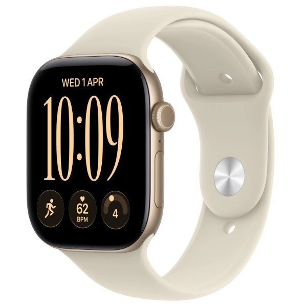 Фото - Смарт-часы Apple Watch Series 12 GPS + eSIM 46mm Light Gold Aluminium Case with Sand Sport Band - M/L