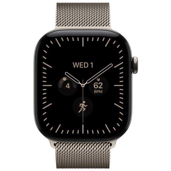 Фото - Смарт-часы Apple Watch Series 12 GPS + eSIM 46mm Natural Titanium Case with Natural Milanese Loop - S/M