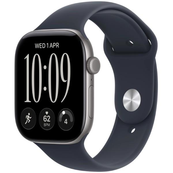 Фото - Смарт-годинник Apple Watch Series 12 GPS + eSIM 46mm Space Grey Aluminium Case with Navy Blue Sport Band - M/L Фото - Смарт-годинник Apple Watch Series 12 GPS + eSIM 46mm Space Grey Aluminium Case with Navy Blue Sport Band - M/L