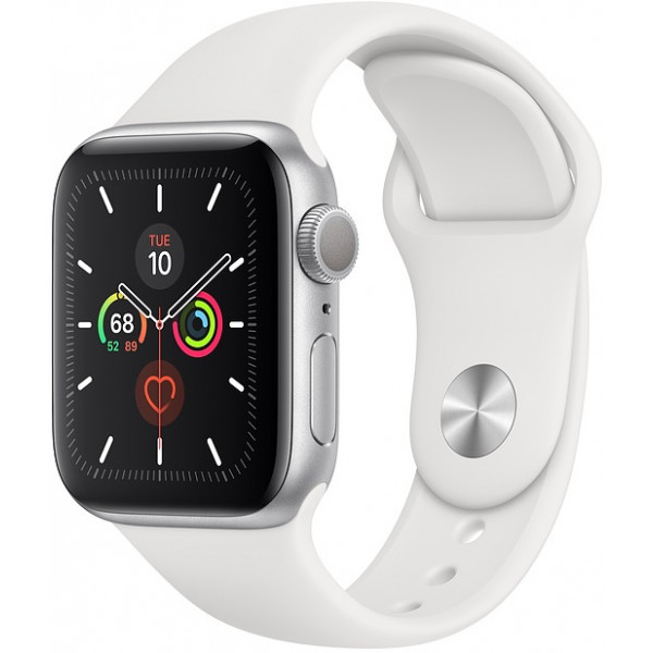Фото - Смарт-часы Apple Watch Series 5 44mm Silver Aluminum Case with White Sport Band