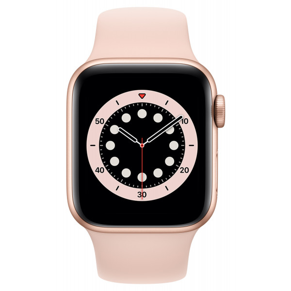 Фото - Смарт-годинник Apple Watch Series 6 40mm Gold Aluminium Case with Pink Sand Sport Band