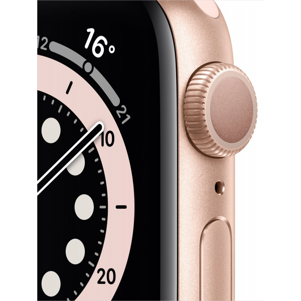 Фото - Смарт-годинник Apple Watch Series 6 40mm Gold Aluminium Case with Pink Sand Sport Band