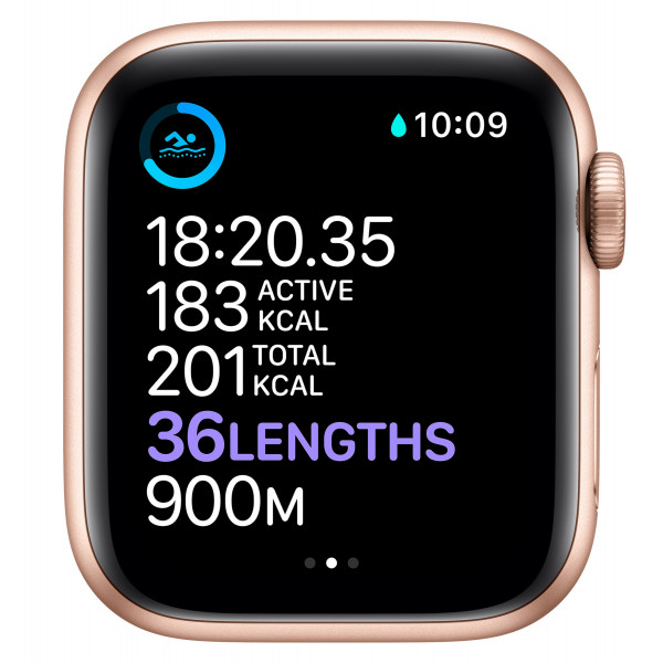Фото - Смарт-годинник Apple Watch Series 6 40mm Gold Aluminium Case with Pink Sand Sport Band
