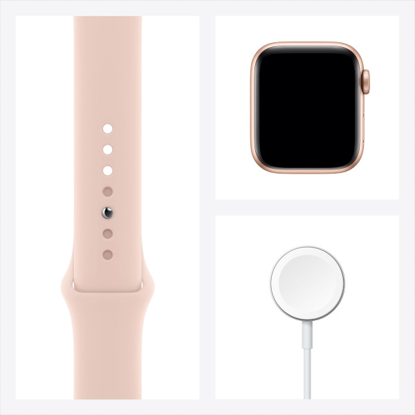 Фото - Смарт-годинник Apple Watch Series 6 40mm Gold Aluminium Case with Pink Sand Sport Band