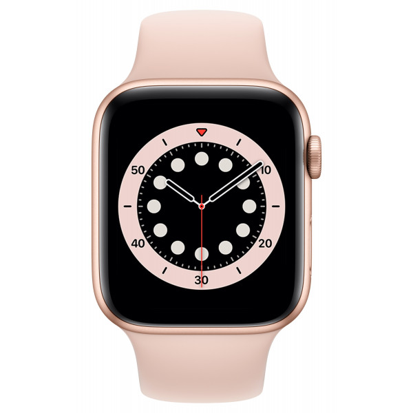 Фото - Смарт-годинник Apple Watch Series 6 44mm Gold Aluminium Case with Pink Sand Sport Band