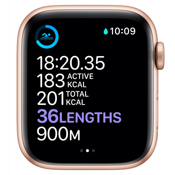 Фото - Смарт-годинник Apple Watch Series 6 44mm Gold Aluminium Case with Pink Sand Sport Band
