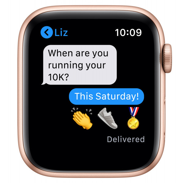 Фото - Смарт-годинник Apple Watch Series 6 44mm Gold Aluminium Case with Pink Sand Sport Band