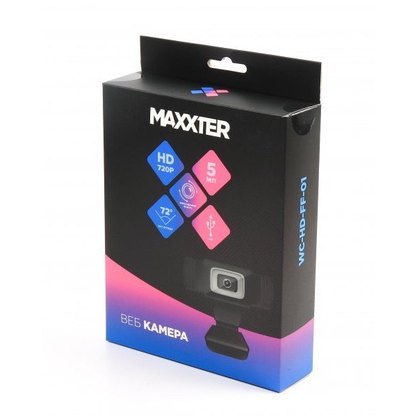 Фото - Веб-камера для комп'ютера Maxxter WC-HD-FF-01