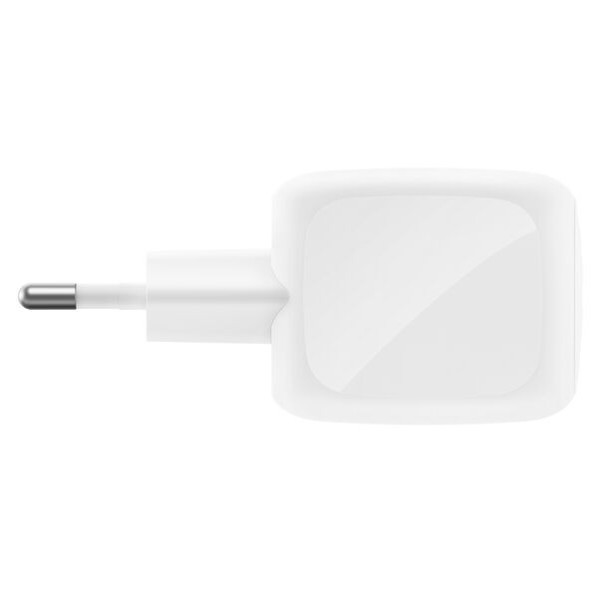 Фото - Бездротовий зарядний пристрій Belkin 50Вт 2хUSB-С GAN PD PPS кабель USB-С > USB-C 1м 
White (WCH019KQ1MWH-B6)