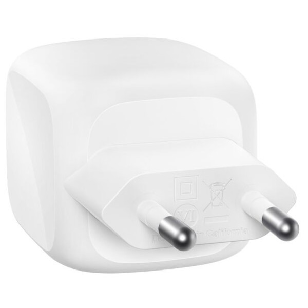 Фото - Бездротовий зарядний пристрій Belkin 50Вт 2хUSB-С GAN PD PPS 
White (WCH019KQWH)