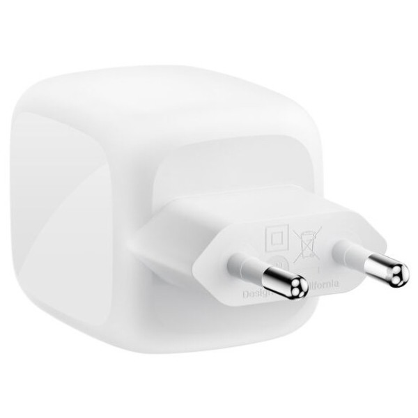 Фото - Беспроводное зарядное устройство Belkin 67Вт 2хUSB-С GAN PD PPS кабель USB-С > USB-C 2м White (WCH020KQ2MWH-B6)