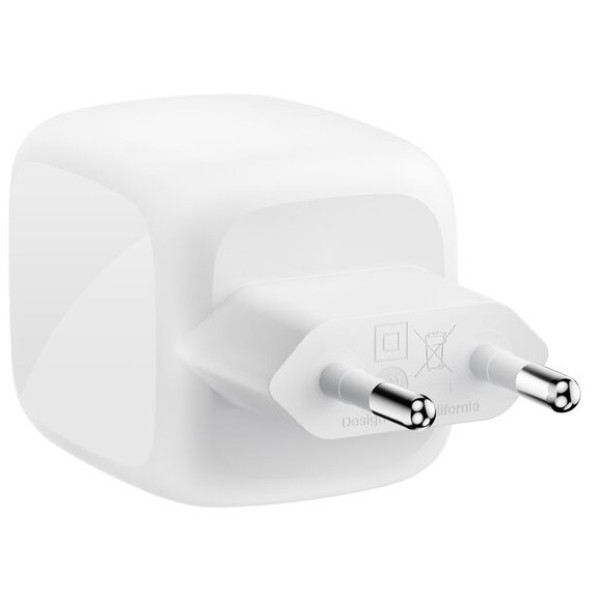 Фото - Бездротовий зарядний пристрій Belkin 67Вт 2хUSB-С GAN PD PPS
White (WCH020KQWH)