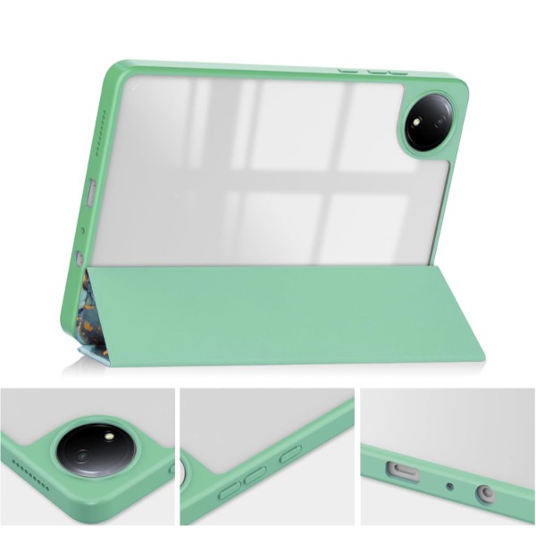 Фото - Чохол для планшета BeCover Soft Edge TPU з кріпленням для стілусу for Xiaomi Redmi Pad SE 8.7'' Green Marble (712574)