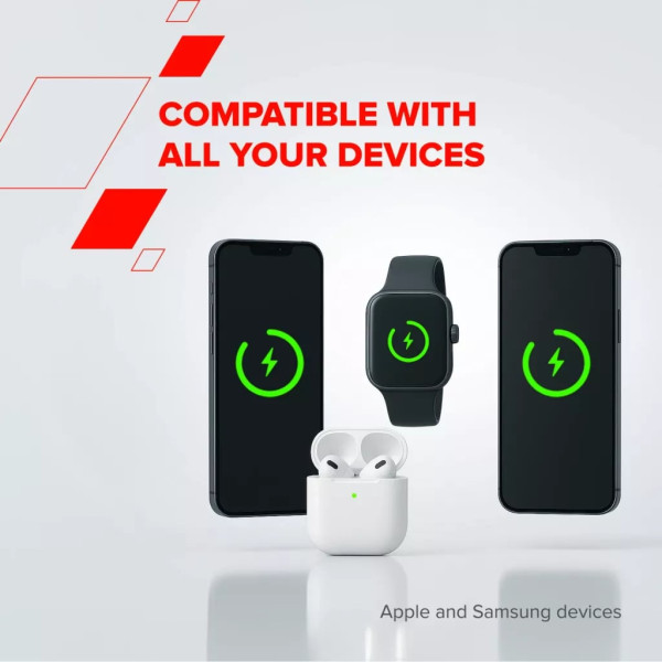 Фото - Бездротовий зарядний пристрій Canyon OnCharge 405 Black 4-в-1 (CNS-WCS405BW/A)