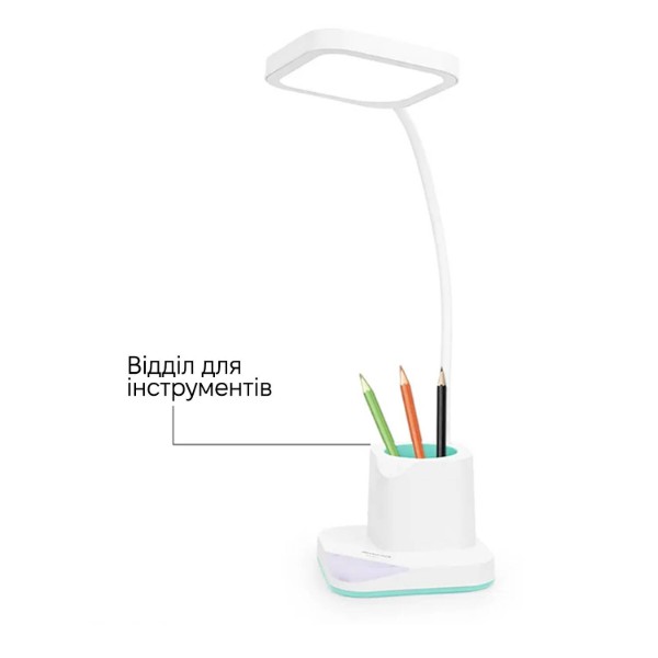 Фото - Настольная лампа Weidasi WD-6077 9W 285lm 4159K USB 5V White