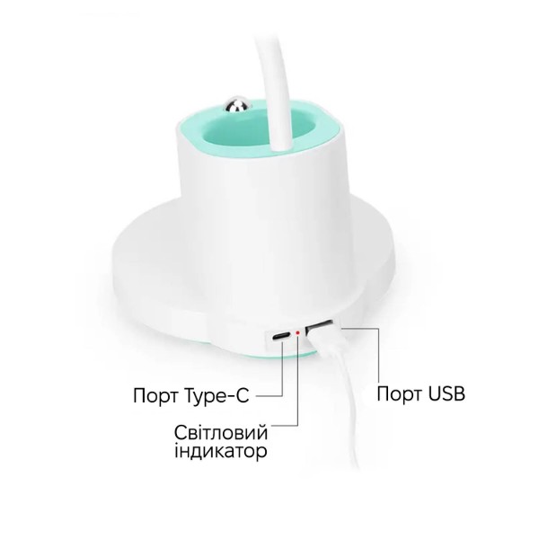 Фото - Настільна лампа Weidasi WD-6079 9W 388lm 4159K USB 5V White