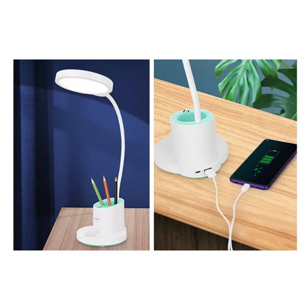 Фото - Настільна лампа Weidasi WD-6079 9W 388lm 4159K USB 5V White