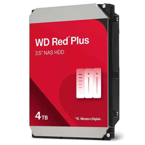 Фото - Жесткий диск внутренний WD 3.5 SATA III Plus 4TB 5400rpm 128MB Red (WD40EFZZ)