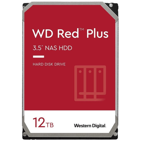 Фото - Жесткий диск внутренний Western Digital HDD SATA 12.0TB Red Plus 7200rpm 512MB (WD120EFGX)