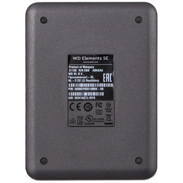 Фото - Жесткий диск внешний Western Digital Elements SE 1 TB Black (WDBEPK0010BBK-WESN)