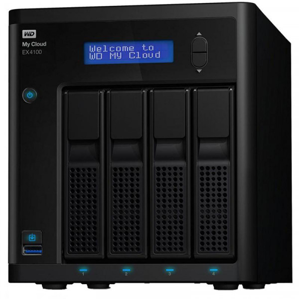 Фото - Сетевое хранилище c HDD Western Digital My Cloud EX4100 8TB USB 3.0 (WDBWZE0080KBK-EESN)